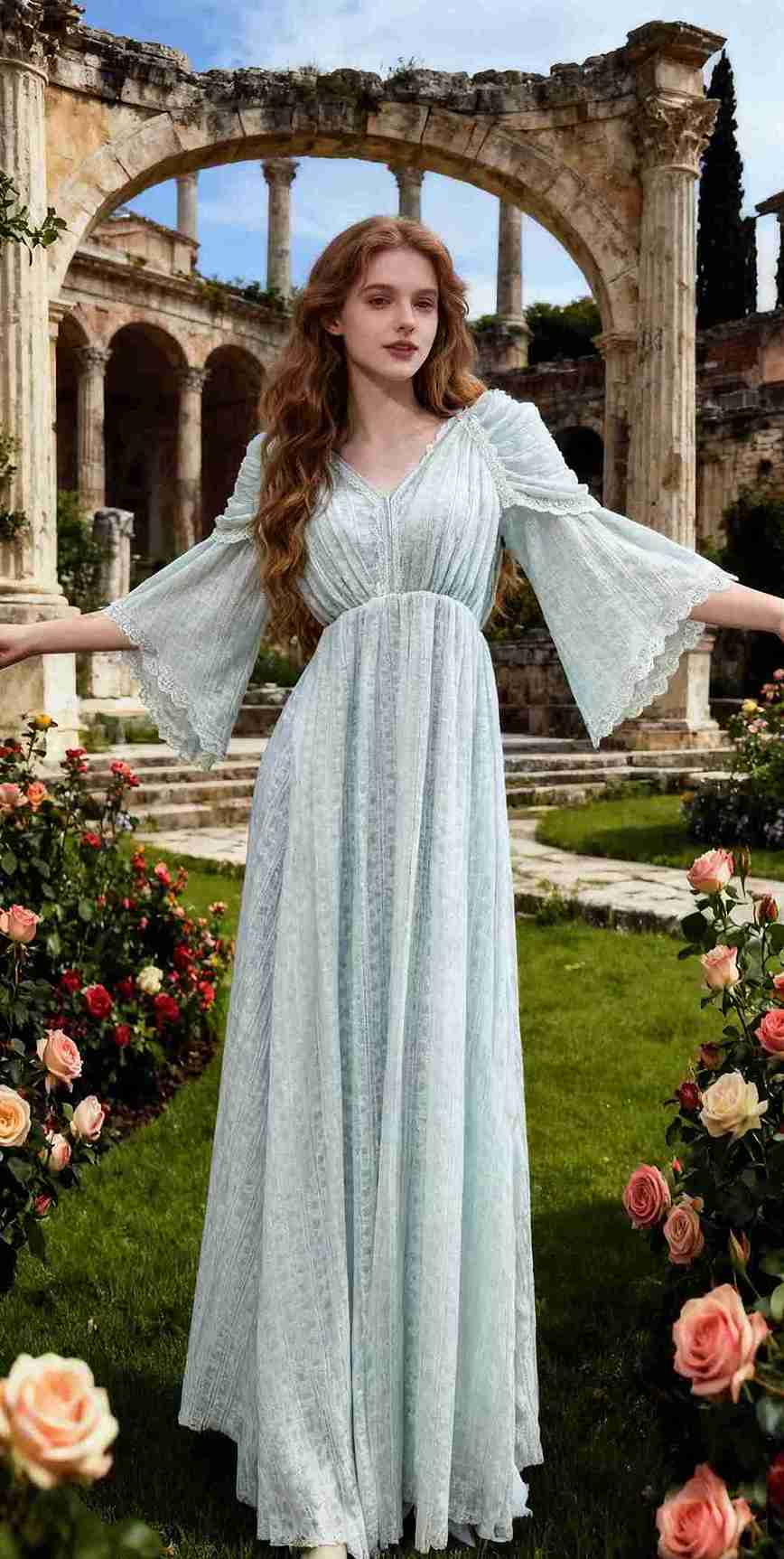 Fairycore V Neck Nymph Dress – Retro Fairy