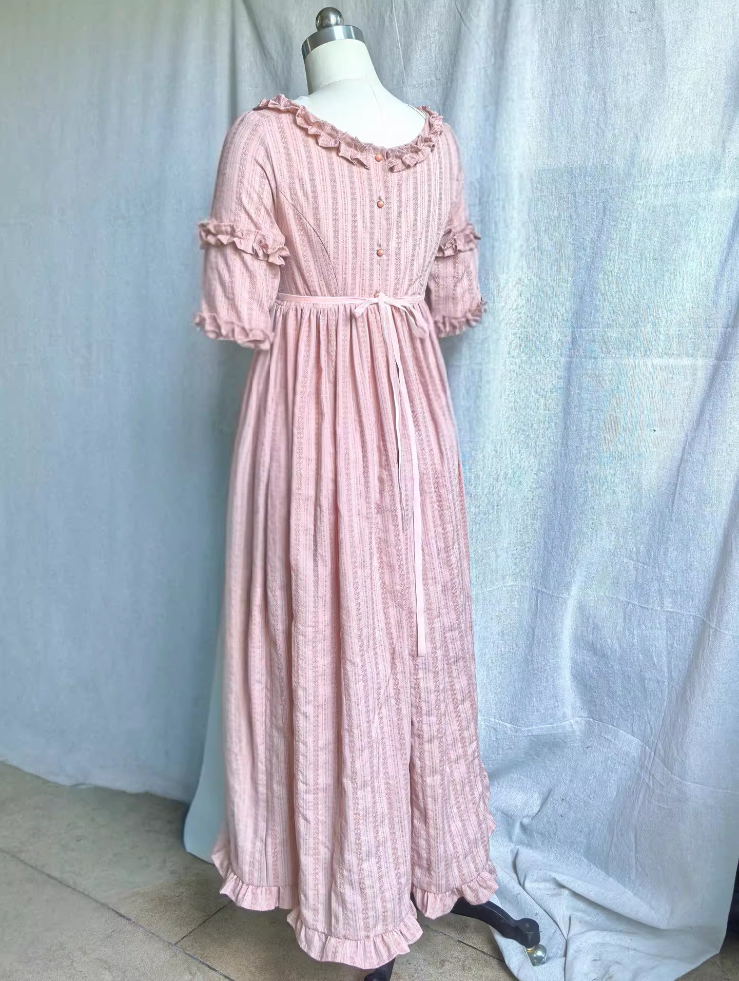 Custom Made Regency Reproduction Dress