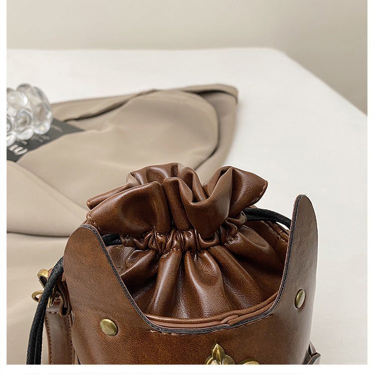 Medieval Roman-style horse-head bucket bag