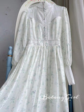 Load image into Gallery viewer, royalcore dress Gunnesax Laura Ashley dress cottagecore dress fairycore dress Vintage Princess Inspired Dress Edwardian dress
