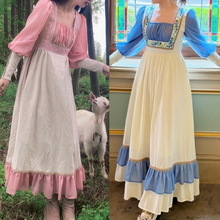 Load image into Gallery viewer, royalcore dress Gunnesax Laura Ashley dress cottagecore dress fairycore dress Vintage Princess Inspired Dress Edwardian dress
