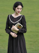 Load image into Gallery viewer, Period Drama Inspired V Neck Cotton Dress
