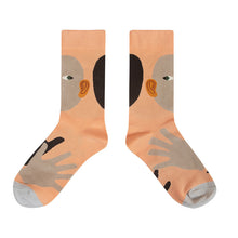 Load image into Gallery viewer, Retro Mid Tube Caricture Socks
