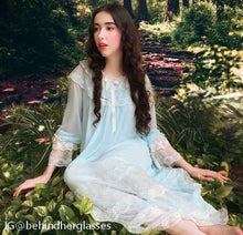 Load image into Gallery viewer, vintage dress cottagecore dress vintage night gown vintage sleep wear
