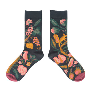 Retro Mid Tube Caricture Socks