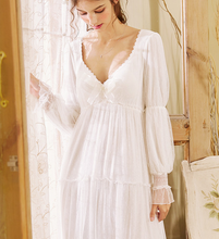 Load image into Gallery viewer, vintage dress cottagecore dress vintage night gown vintage sleep wear
