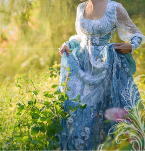 Handmade Gunne Sax Remake 70s Floral Nile Princess Dress