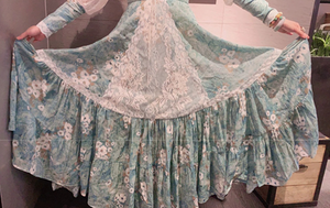 Handmade Gunne Sax Remake 70s Floral Nile Princess Dress