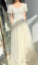 Load image into Gallery viewer, Retro Fairycore Sequins Bridal Dress Prom Dress
