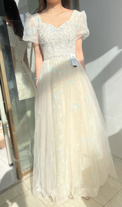 Retro Fairycore Sequins Bridal Dress Prom Dress