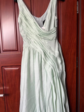 Load image into Gallery viewer, Dreamy 1950s Pleated V Neck Dress
