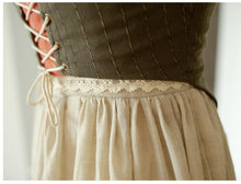 Load image into Gallery viewer, Cottagecore Medieval Style Chemise Dress Vest Set
