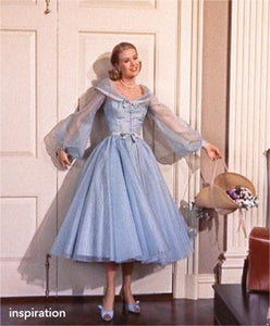 Grace of Monaco Remake Dreamy Blue Dress