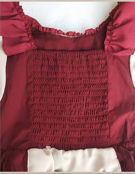 Cottagecore Red Dress Hooded Cape Set
