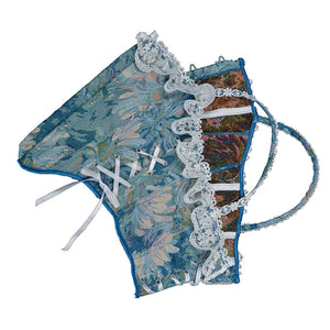 Retro Floral Lace Stitched Corset