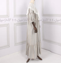 Load image into Gallery viewer, Victorian style Lace Stitching Cotton Night Gown Dress
