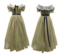 Load image into Gallery viewer, Handmade Gone With the Wind Vintage Lace Collar Dress
