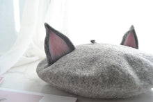 Load image into Gallery viewer, Handmade Cottagecore Fox Wool Blend Beret
