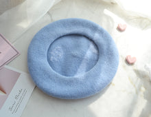 Load image into Gallery viewer, Fairycore Cloud Decor Wool Blend Beret
