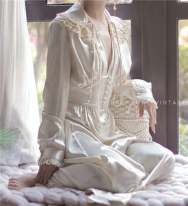 1900s Vintage Royalcore Cardi Robe (Handmade)