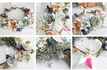 Load image into Gallery viewer, Fairycore Flower Hair Crown Bridal Hair Band
