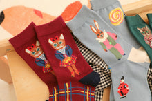 Load image into Gallery viewer, Retro Caricture Short Socks
