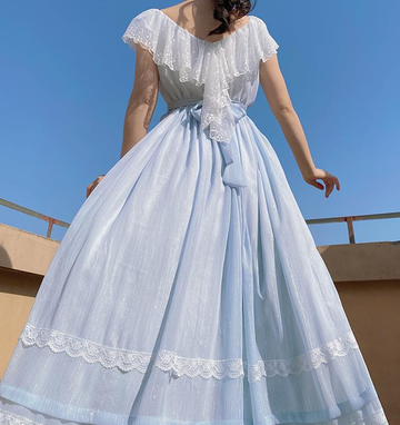 Period Drama Inspired Lace Collar Vintage Dress Final Sale S I Retro Fairy