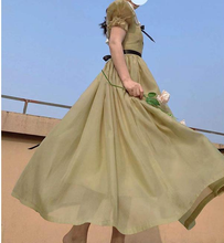 Load image into Gallery viewer, Handmade Gone With the Wind Vintage Lace Collar Dress
