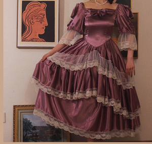 Vintage 50s Princess Bridal Dress [Three Colors]