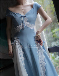 Retro Princess Lace Panel Tea Dress [Handmade]