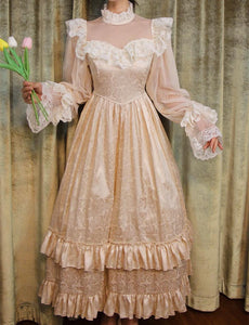 vintage dress cottagecore dress 1970s dress 50s dress prairie dress gunnesax dress lolita dress kawaii dress 40s dress 50s dress 70s 30s dress 