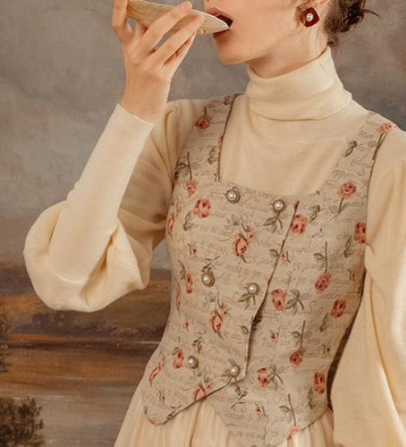 Vintage Corset victorian corset vintage vest wasitcoat vintage top cottagecore top