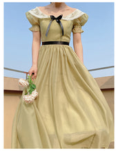 Load image into Gallery viewer, Handmade Gone With the Wind Vintage Lace Collar Dress

