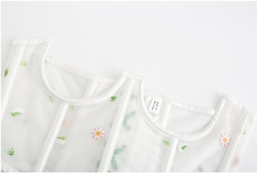 Handmade Daisy Embroidery WaistBand