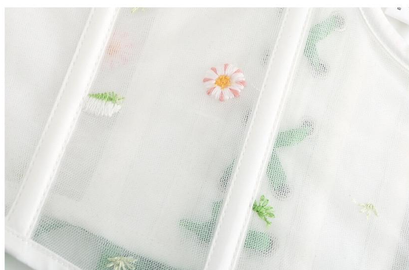 Handmade Daisy Embroidery WaistBand