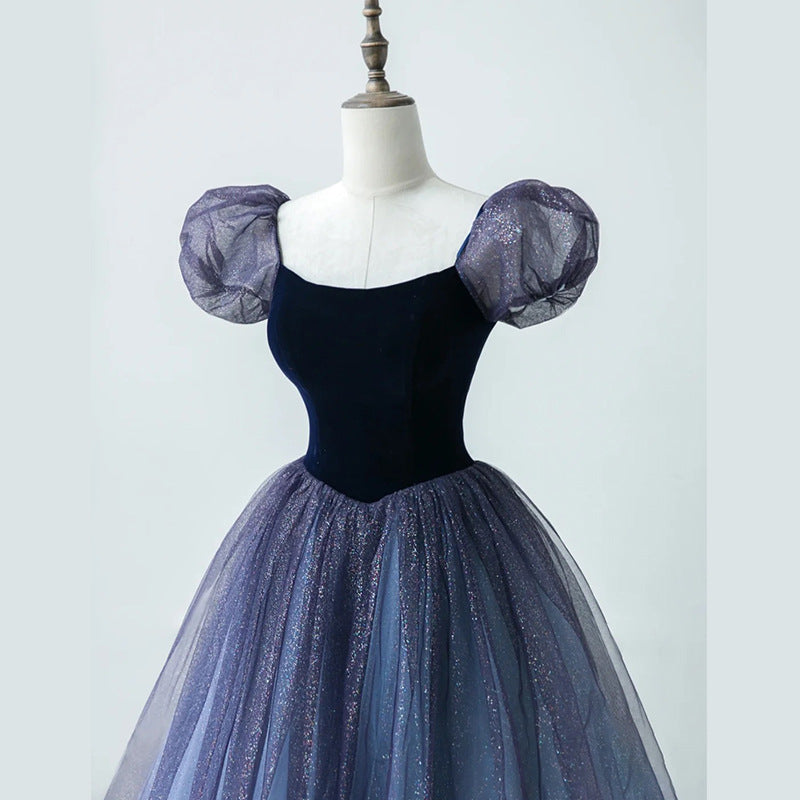 Dreamy Retro Princess Puff Sleeves Prom Evening Dress Ball Gown – Retro ...