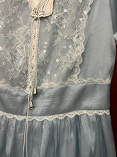 Load image into Gallery viewer, Handmade Gunne Sax Remake Lace Panel Prairie Blue Dress
