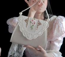 Load image into Gallery viewer, vintage handbag womens bag lolita bag fairycore bag cottagecore bag
