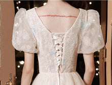 Load image into Gallery viewer, Retro Fairycore Sequins Bridal Dress Prom Dress
