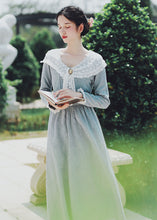 Load image into Gallery viewer, Period Drama Inspired Lace Collar Vintage Dress Final Sale
