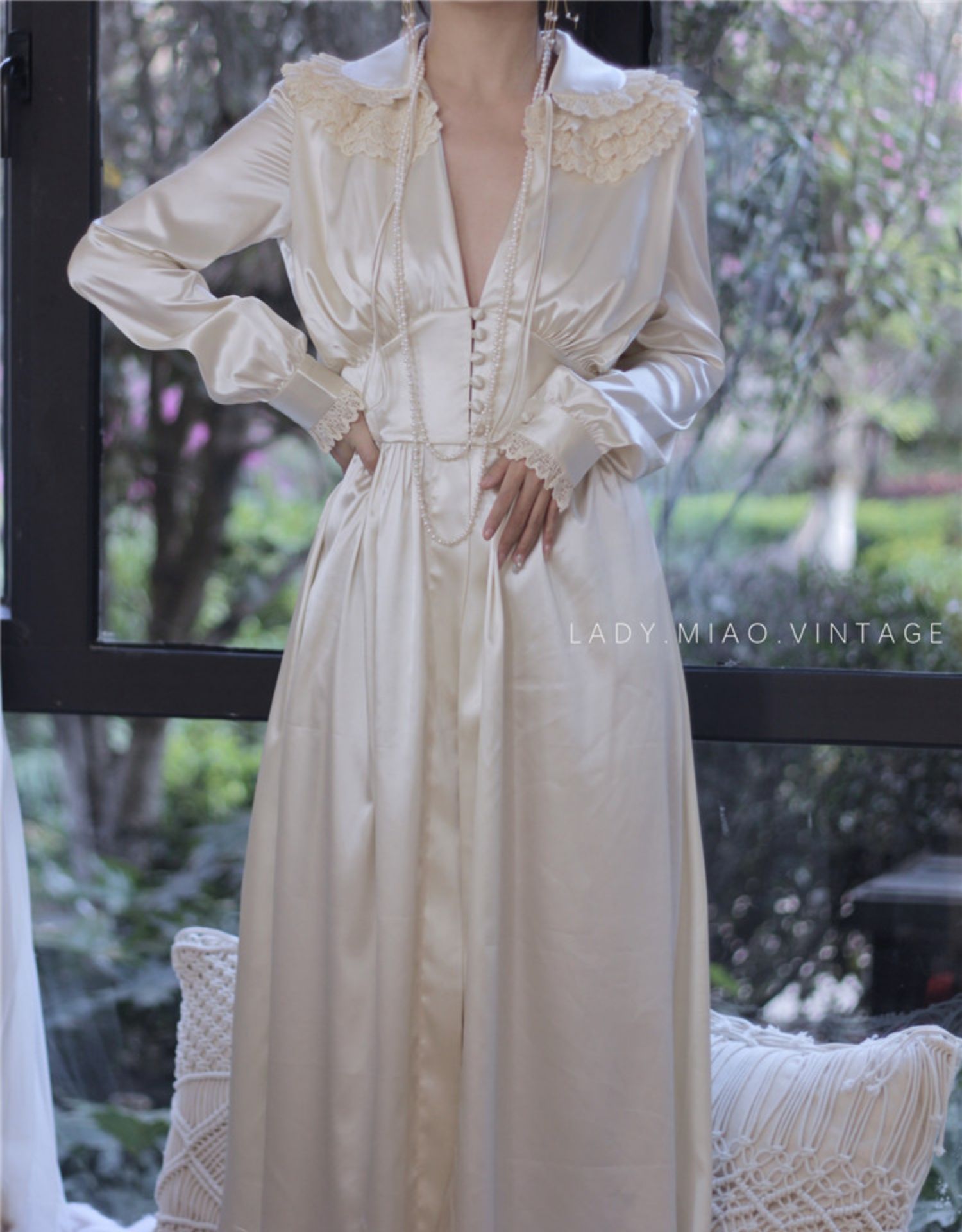 1900s Vintage Royalcore Cardi Robe L I Retro Fairy 1900s Vintage Royalcore Cardi Robe L I Retro Fairy