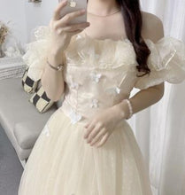 Retro Ethereal Off-Shoulder Prom Dress Bridesmaid dress – Retro Fairy