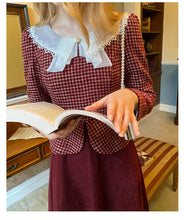 Load image into Gallery viewer, [Last Chance] Retro 80s Plaid Contrast Color Dress Final Sale
