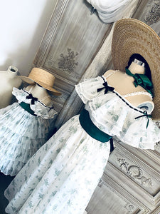 [Handmade] Gone with the Wind Vintage Reproduction custom made floral Prom Dress