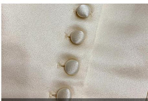 Vintage Reproduction Silk Lace up Corset Bustier Top