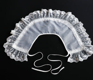 Retro Cottagecore Lace organza embroidered faux collar Accessories
