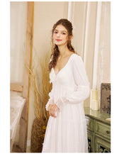 Load image into Gallery viewer, Vintage Princess Lace Night Gown Dress
