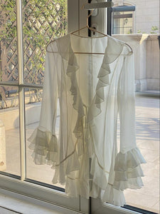 Retro Ethereal Lace Waistband Dress Set