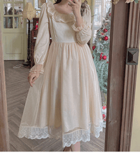 Load image into Gallery viewer, Retro Fairycore Princess Lace up Dress [Final Sale]
