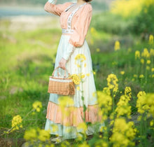 Load image into Gallery viewer, Gunne sax Style 70s Prairie Puff Sleeves Dress
